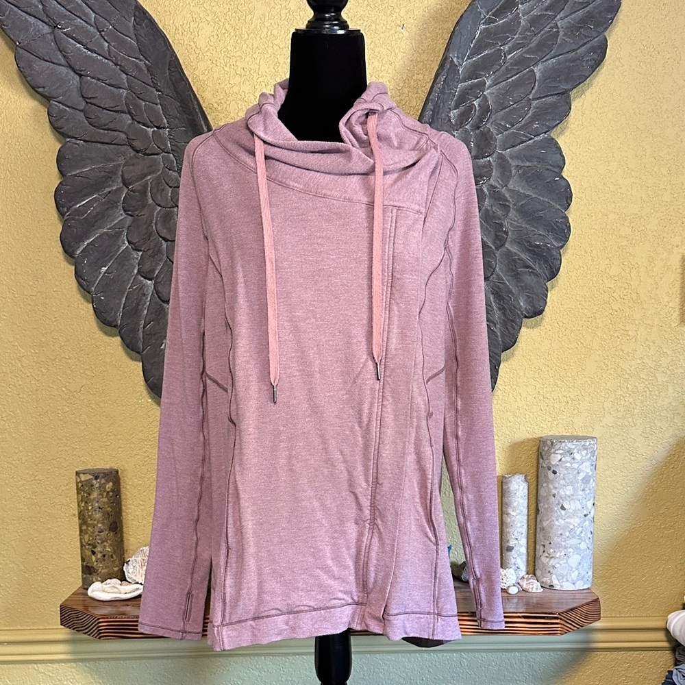 Lululemon Wrap Front Cowl Neck Sweater
